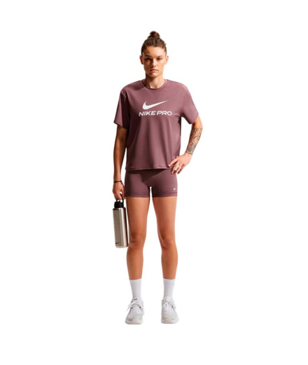 Mallas de Fitness Nike Pro Mid-Rise 3" Biker Mujer Blanco