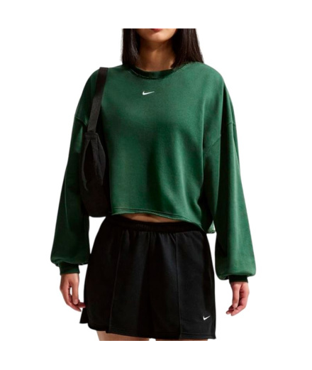 Sudadera Nike Nsw Nk Chill Ft Crew Mujer Verde