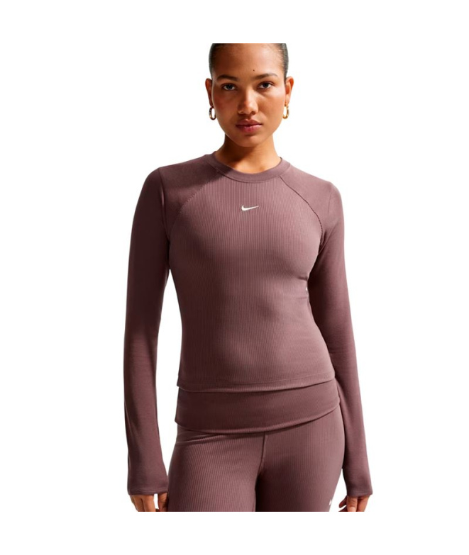 T-shirt Nike NSW Chill Knit Rib Ls Femme motif...