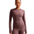 T-shirt Nike NSW Chill Knit Rib Ls Femme motif tatouage/bougie