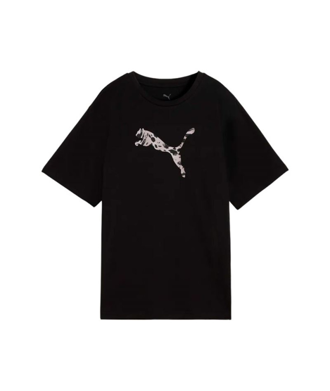 Camiseta Puma Ess Graphic Animal R, preta, Mulher