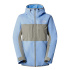 Casaco de neve Mulher isolada The North Face Namak, cor azul-celeste/cinza-argila