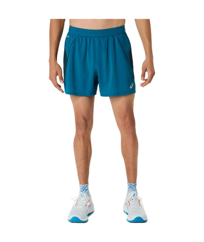 Calça Running ASICS Road 5In Homem azul/azul...