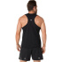 Camiseta Homem ASICS Road Singlet Running , preta.