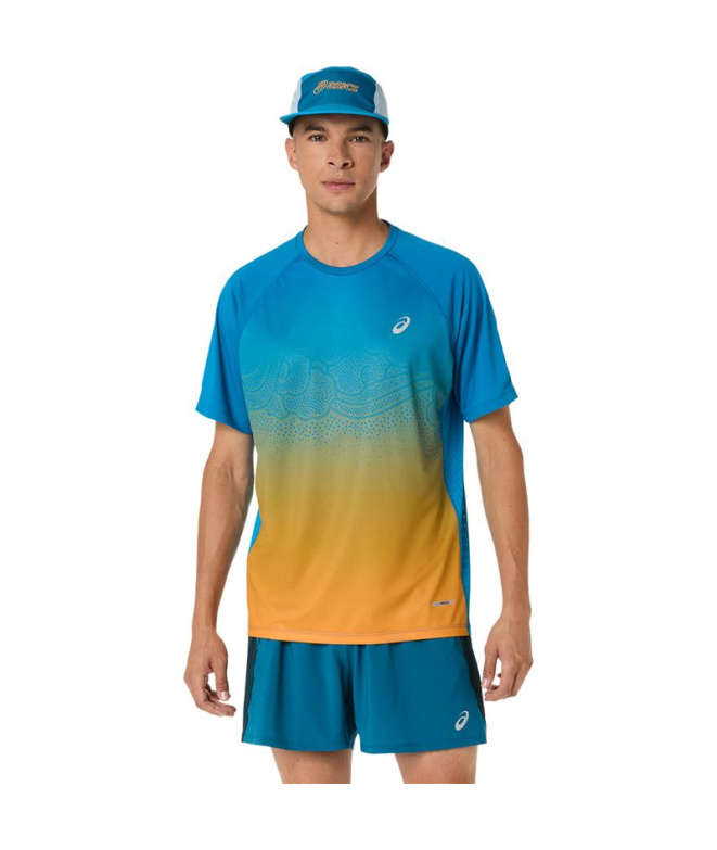 Camiseta Running ASICS Road Fade Homem Top...