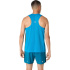 Camiseta regata Homem ASICS Road Fade Running , azul/Yamabuki