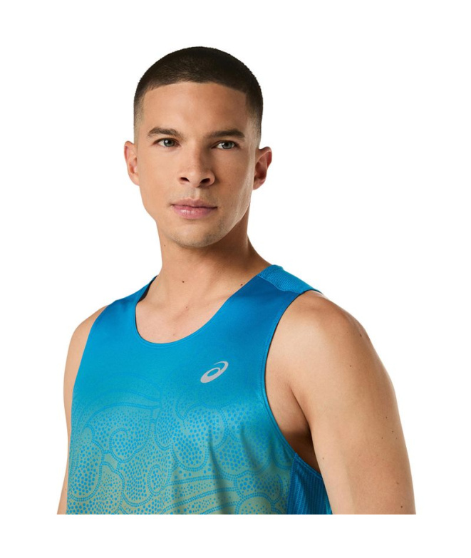 Camiseta regata Homem ASICS Road Fade Running ,...