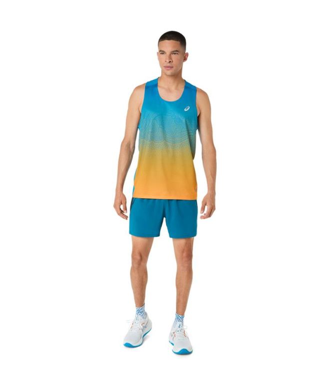 Camiseta regata Homem ASICS Road Fade Running ,...