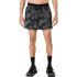 Calça curta Homem ASICS Fujitrail com estampa total, 5 polegadas, preta/carbono/bege.