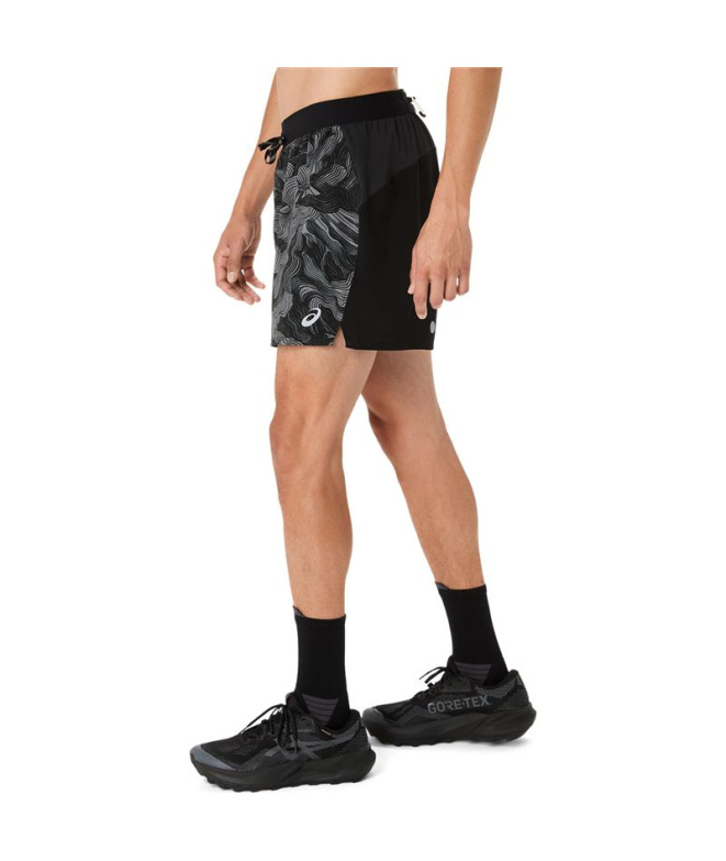 Calça curta Homem ASICS Fujitrail com estampa...