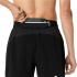 Calça curta Homem ASICS Fujitrail com estampa total, 5 polegadas, preta/carbono/bege.
