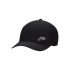 Casquette Nike Dri-Fit Club structurée avec logo métallique noir/argent métallisé