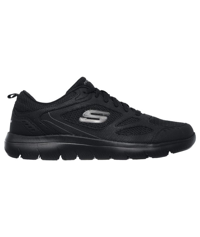 Sapatilhas Skechers Summits- South Rim Homem Couro preto/Mesh/Trim