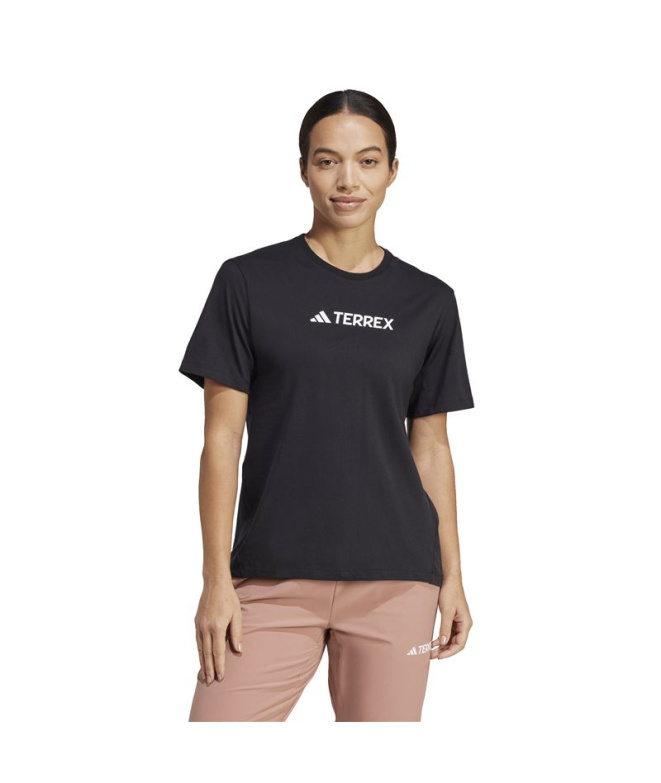 T-shirt Montagne adidas Tx Logo Femme noir