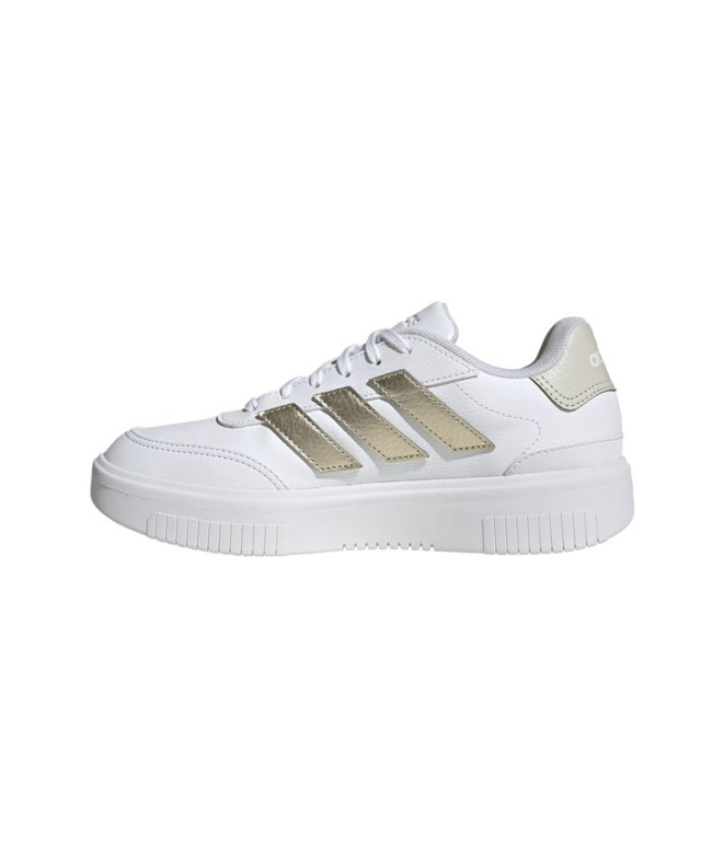 Chaussures blanches adidas Courtblock Bold Femme