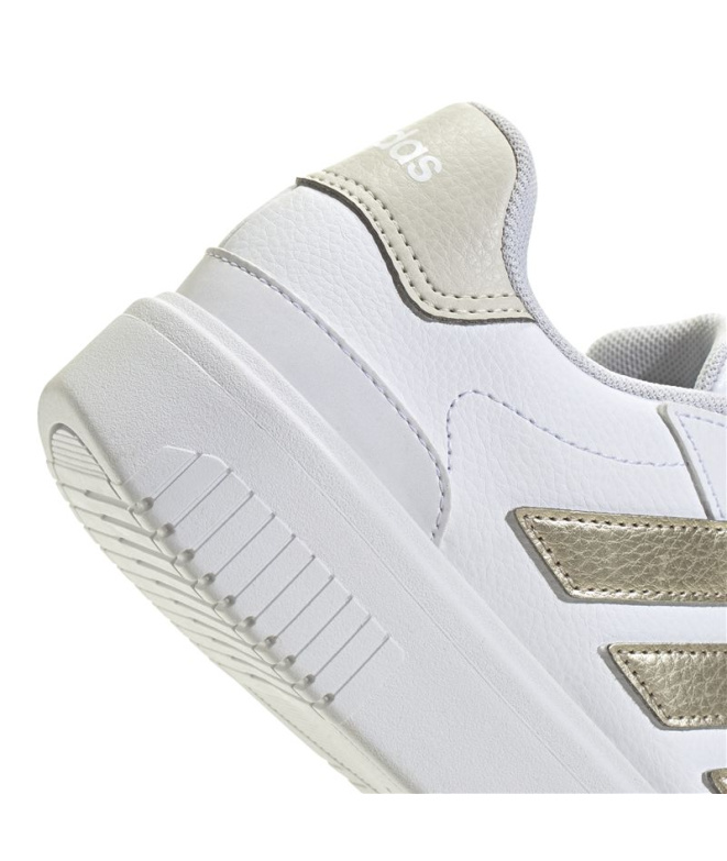 Chaussures blanches adidas Courtblock Bold Femme