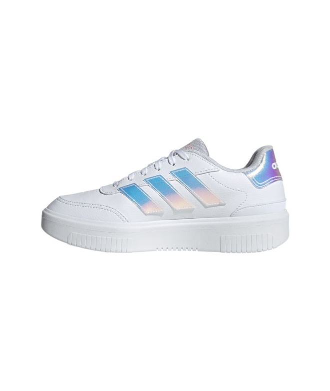 Chaussures blanches adidas Courtblock Bold Femme