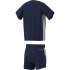Conjunto Futebol Set adidas Tiro ES Infantil azul escuro/Reabri/branco