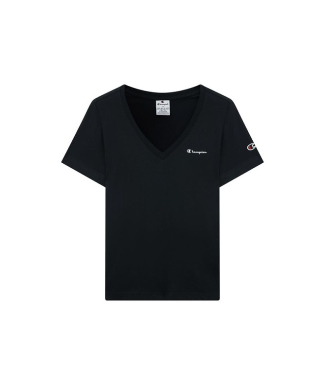 T-shirt noir Champion Icons Contrast Femme