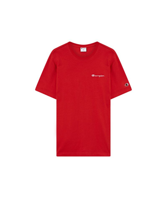 Camiseta Champion Ss Tee Hombre Rojo