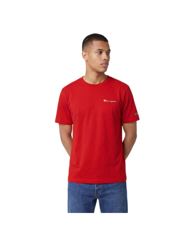 Camiseta Champion Ss Tee Hombre Rojo