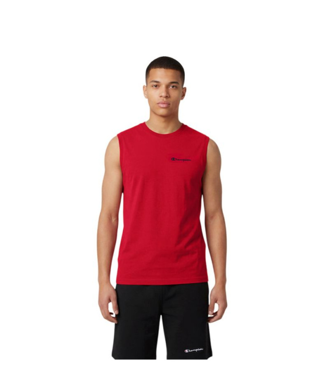 Camiseta Champion Sl Tee Hombre Rojo
