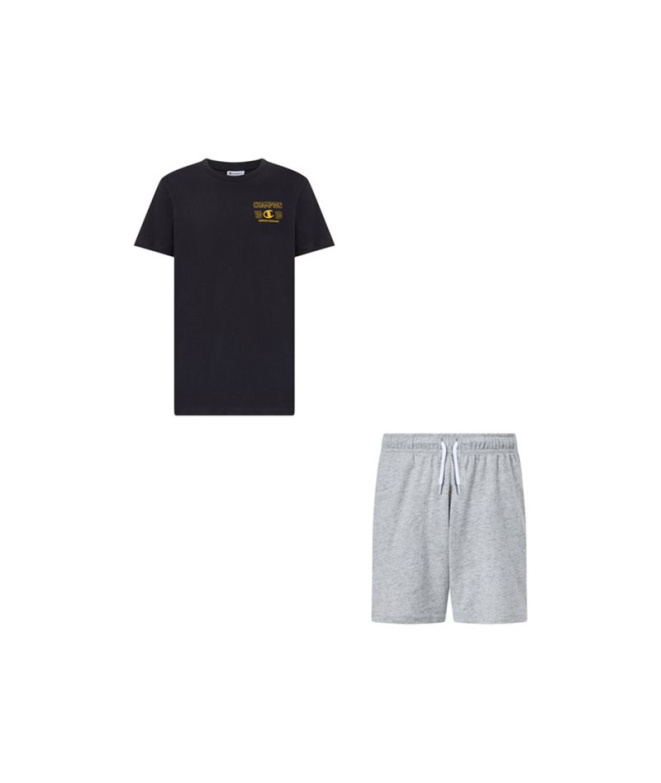 Conjunto preto Champion Menino
