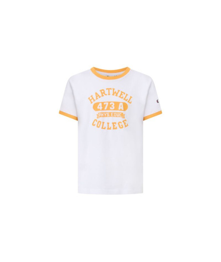 Camiseta Champion Ss Tee Niño Blanco