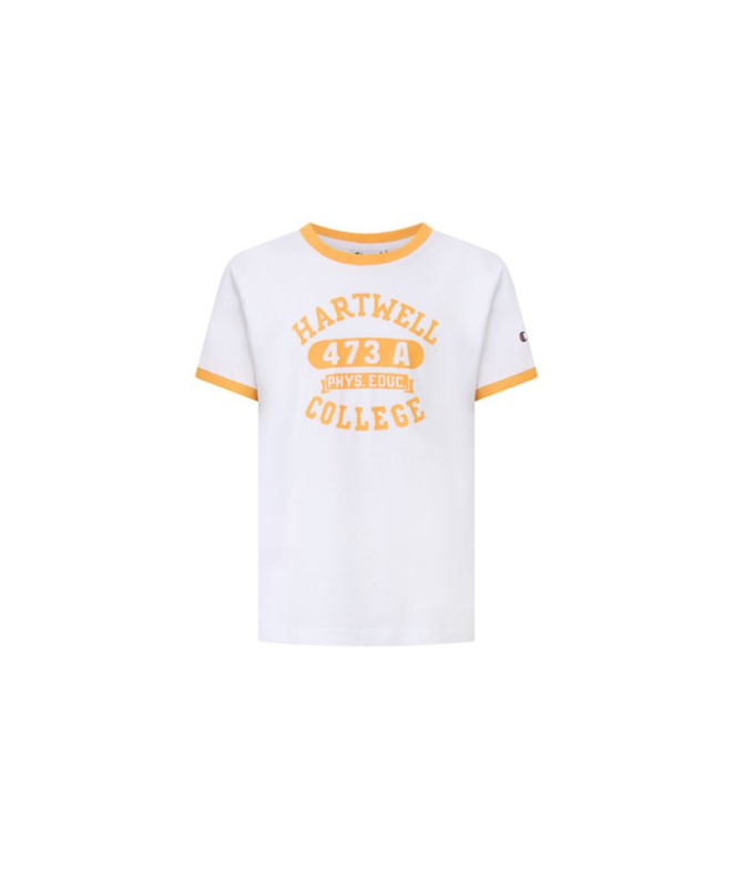 Camiseta Champion Ss Tee Niño Blanco