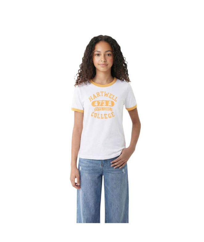 Camiseta Champion Ss Tee Niño Blanco