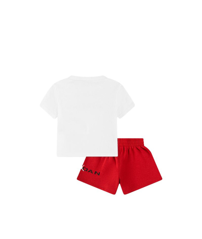 Conjunto Jordan Jdb Mj Stretch Hbr Flc S Niño Rojo