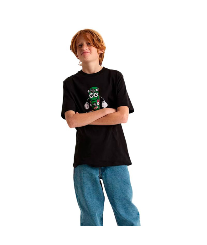 Camiseta Vans Lil Roller preta Menino