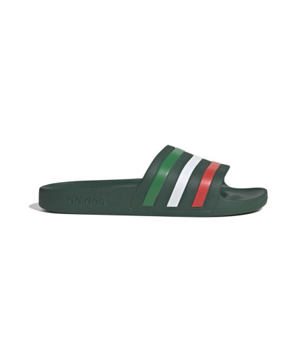 Tongs adidas Adilette Aqua Drkgrn/Noir/Rouge