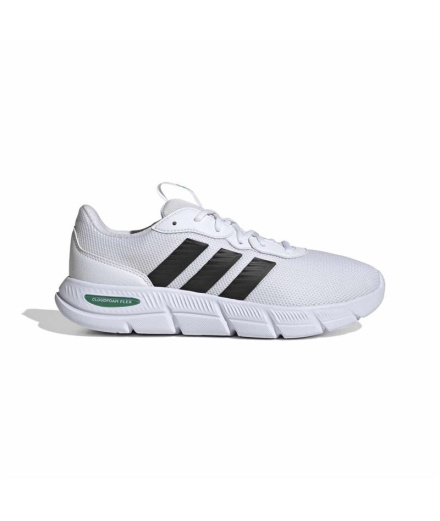 Sapatilhas adidas Cloudfoam Flex - Branco/Preto/Couro
