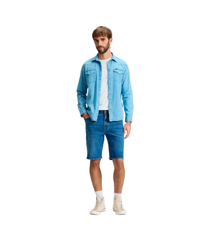 Calça Lee XM Believe Azul com 5 Bolsos Homem