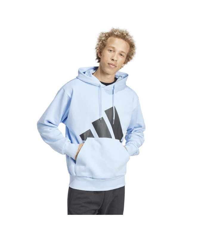 Sudadera adidas Big Logo Fl Hd Hombre Azul/Negro