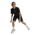 Camiseta Infantil adidas Train Essentials Logo, corte regular, preta/branca