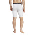 Malhas Homem adidas Techfit Base Short Fitness branca.