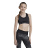 Sutiã esportivo Fitness adidas Power TF para Menina , nas cores preto, carbono e branco.