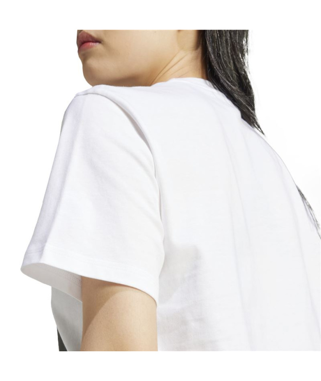 T-shirt adidas blanc/noir Femme