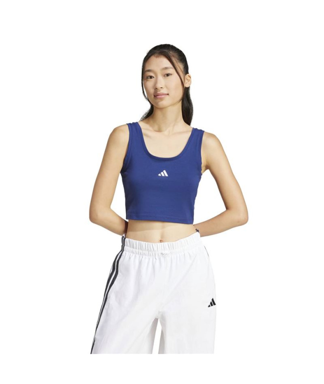 T-shirt Femme adidas SL SJ TK bleu foncé/blanc