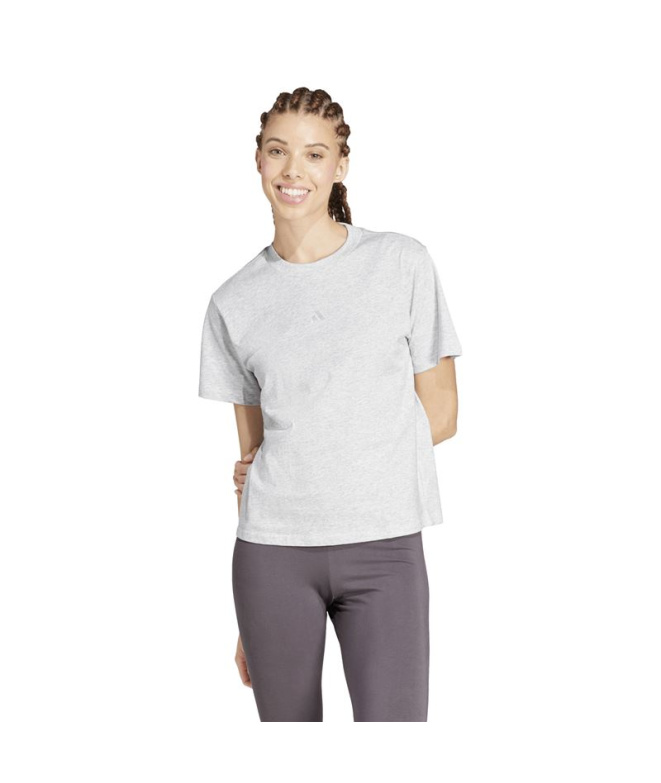T-shirt Femme adidas SL SJ Gris/Blanc