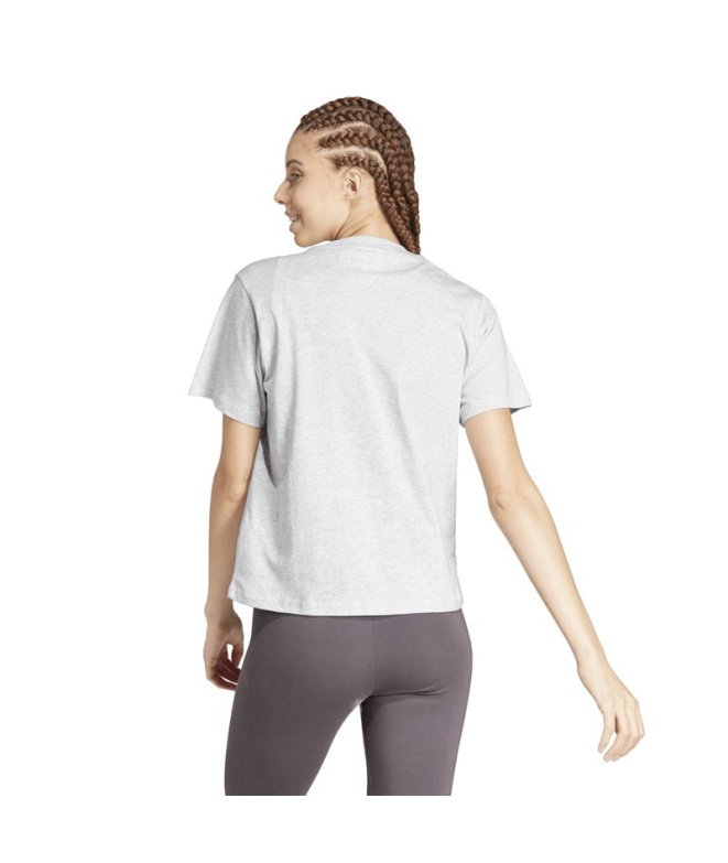 T-shirt Femme adidas SL SJ Gris/Blanc