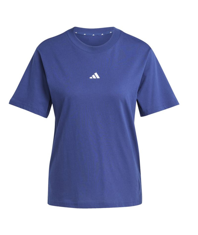 T-shirt Femme adidas SL SJ bleu foncé/blanc