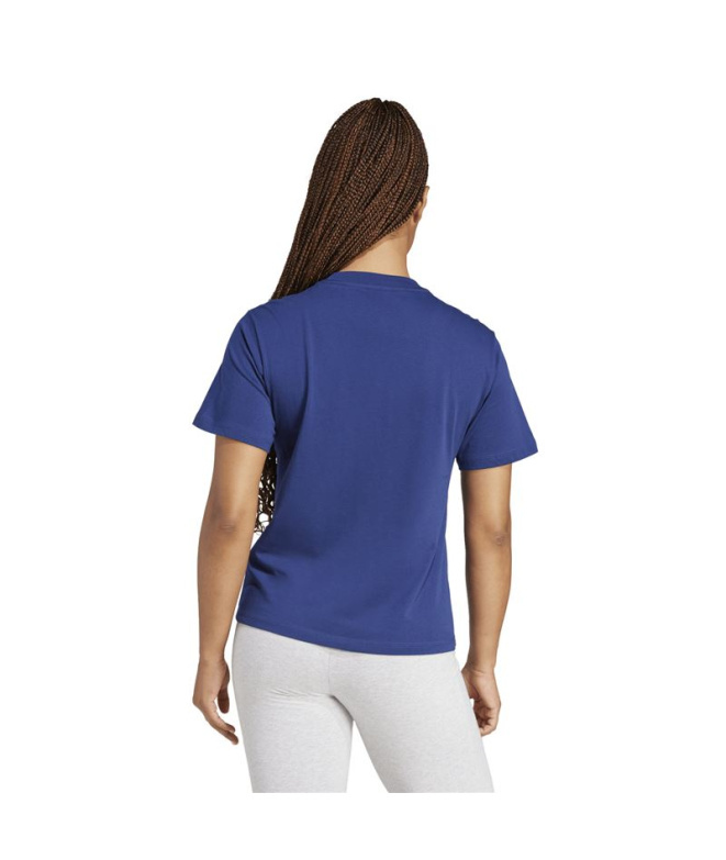 T-shirt Femme adidas SL SJ bleu foncé/blanc