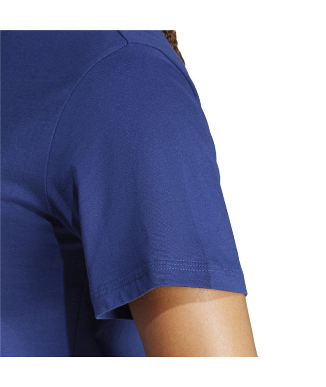 T-shirt Femme adidas SL SJ bleu foncé/blanc