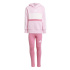 Conjunto de treino adidas tamanho G 3 Bandas Tib Fl St Infantil rosa