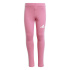 Conjunto de treino adidas tamanho G 3 Bandas Tib Fl St Infantil rosa
