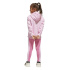 Conjunto de treino adidas tamanho G 3 Bandas Tib Fl St Infantil rosa