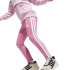 Conjunto de treino adidas tamanho G 3 Bandas Tib Fl St Infantil rosa